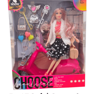 Glam Getaway Doll Set: Fashion Doll with Pink Scooter and Deluxe Accessories