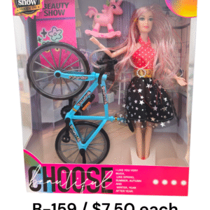 Fashion Doll with Bicycle – B-159