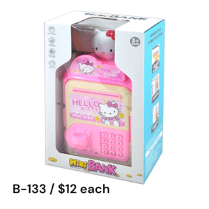 Hello Kitty Mini ATM Bank – Electronic Coin & Note Saving Box
