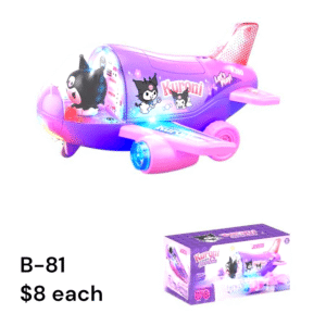 B-81 Kuromi Light-Up Airplane Toy