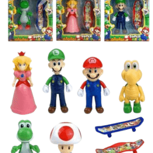 Super Mario Figures with Skateboards