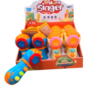 Music Singer Toy Microphone Set (B-105) – Light & Sound Musical Microphones