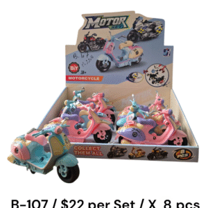 Motor Set B-107 – DIY Mini Scooter & Motorcycle Toy Set