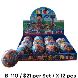 Paw Patrol Friends Surprise Egg Toy Set – 12 Pieces Blind Pack Collectible Balls for Kids
